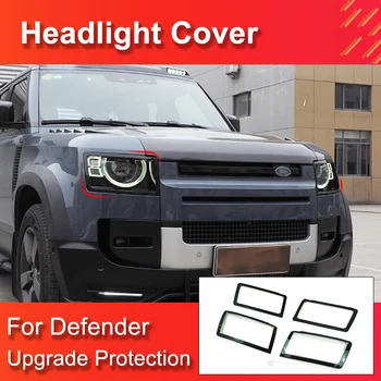 1 Pár fényszórófedél a Land Rover Defender 90 110 2020-2022 lámpabúra kiváló minőségű fényszóró lámpaburkolatához az új Defender számára