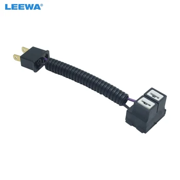 LEEWA 10db autó H7 kerámia aljzat nagy teherbírású kerámia kábelköteg csatlakozó fényszóró izzóaljzathoz vezeték csatlakozó adapter #5948