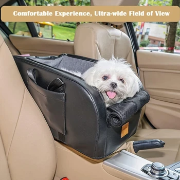 Kisállat ülésmagasító lélegző üléshez macskaautóhoz kis kutyák üléséhez Hordozható levehető kutya utazóülések biztonsági DropShip-szel