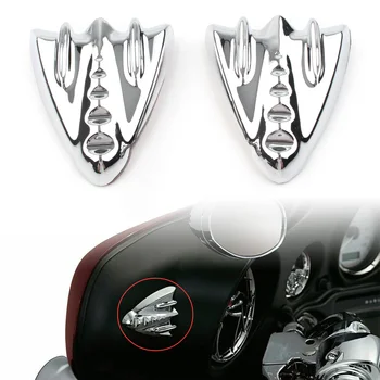 Króm motorkerékpár belső burkolatú tükör Blokkolja a Harley Street Glide EFI FLHX 2006-2013 1Pair fedőlemezeit