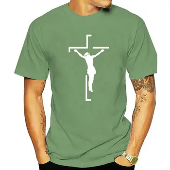 Jesus On Cross pulóver Vicces egyedi felső pólók pamut férfi felsők és pólók design Harajuku karácsonyi póló