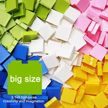MOC DIY nagy építőelem 6309 csempe 2 x 2 tégla Nagy méretű összeszerelt kiegészítők Ömlesztett rész Gyermekjátékok