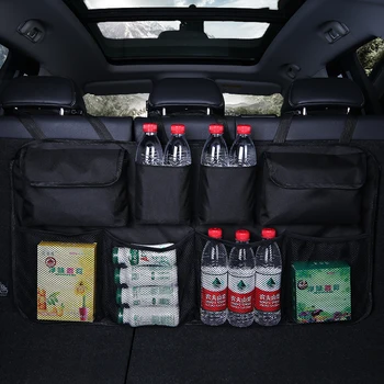 Autó csomagtartó rendszerező állítható hátsó ülés tároló táska Oxford háló renegát Bmw X4 összecsukható doboz Peugeot 208 ix35 Hyundai