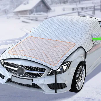 7 rétegű vastagított autó szélvédő hótakaró napernyő fedél nagy autó szélvédő hó jég napernyővédő burkolatok szedán SUV-hoz