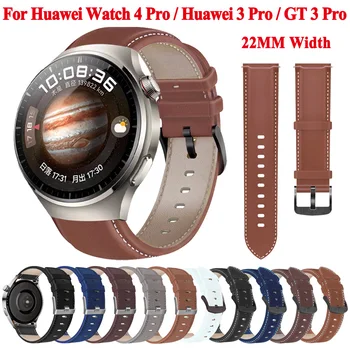 22 mm-es valódi bőr karkötőszíj Huawei Watch 4 Pro karkötőszíjhoz Huawei Watch GT 3 Pro / GT3 SE GT 2 GT2 Pro 46mm szíjhoz