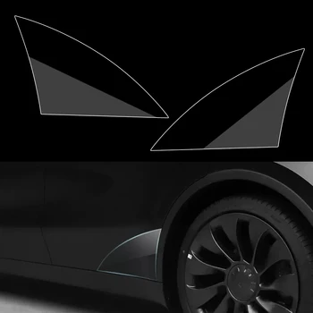 1 pár autó átlátszó TPU hátsó ajtópanel festékvédő fólia karcvédő Tesla Model Y 2020 2021 2022 2023