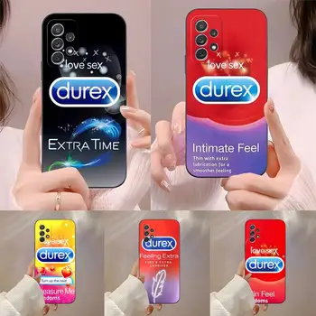 Szexi óvszer márka Du-rexs telefontok Fundas Samsung Note 20 10 Plus Ultraa Lite A81 J5 J7 2016 J6 J4 Pro ütésálló tok