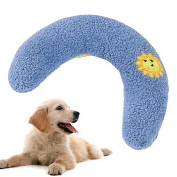 Kisállat nyugtató játék Kényelmes U-alakú kisállat nyakpárna alvógéphez Mosható kisállat alvókellékek közepes kis kutyáknak Pupp