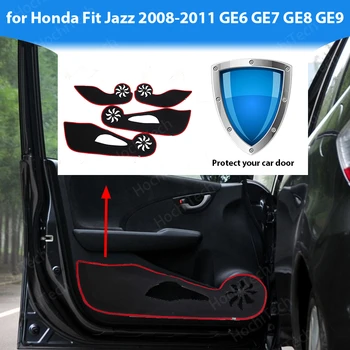 Oldalsó élfedél matrica Ajtó belső védőburkolat Szőnyeg autóajtóhoz Anti Kick Pad matrica Honda Fit Jazz 2008-2011 GE6