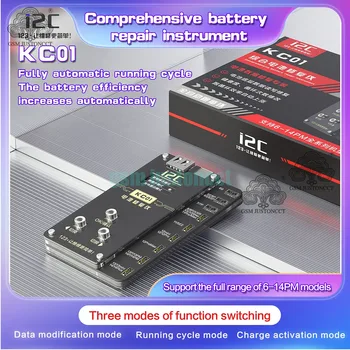 I2C BR13 frissített KC01 akkumulátorjavító műszer IPhone-hoz 6-14PM Külső beépített PCB akkumulátor titkosító cella javító eszköz