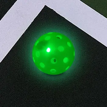 LED világít Pickleball labda gyakorló játéklabda 40 lyuk a pályákhoz Kültéri szankcionált verseny játék ajándék a pickleball szerelmeseinek