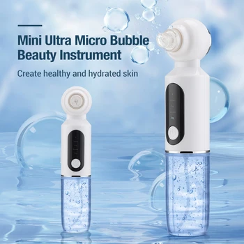 Mini mélytisztító mitesszer Ultra Micro Bubble szépségápolási eszköz Kék fény sterilizálás Kis elektromos bőr szépségápolási eszköz