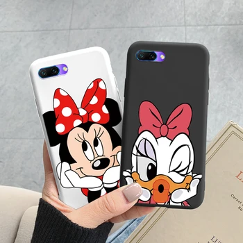Phone Case For Honor 10 Lite 10i Cover rózsaszín Mickey Minnie Donald kacsa puha rajzfilm Funda Huawei Honor 10 lökhárító szilikonhoz