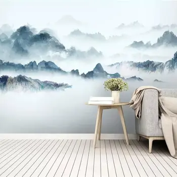 Beibehang Egyéni tapéta 3d új kínai absztrakt tinta tájkép háttér fali papír hálószoba dekoráció falfestmény papel de parede