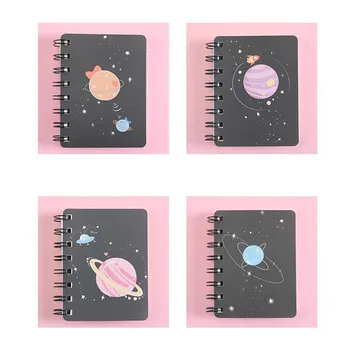 Mini bolygó tekercstekercs notebook írólapok hordozható zseb A7 jegyzettömb jegyzettömb szavak könyv iroda Iskolai kellékek