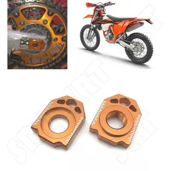 alkalmas KTM EXC EXCF XCW 125-530 XCF-W 2000-2021 SX SXF XC XCF 2000-2012 motocross hátsó tengely orsó láncbeállító blokkokhoz