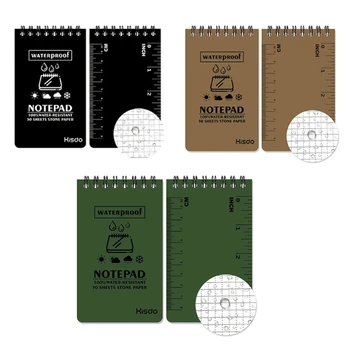 Notepad Rain Pocket Notebook All-Weather Memos Üres papír Notepad notebookok D5QC