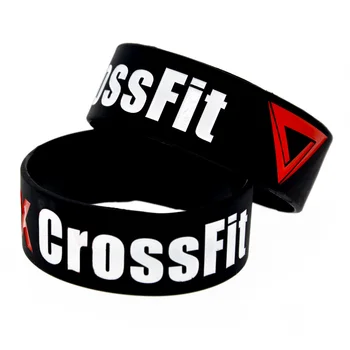 25 db A doboz CrossFit szilikongumi csuklópánt egy hüvelyk széles szalag sportoláshoz