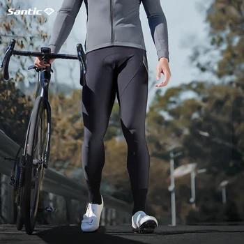 Santic Men kerékpár hosszú nadrág kerékpáros nadrág téli párna MTB kerékpár nadrág Kültéri sport fényvisszaverő WM0C04126