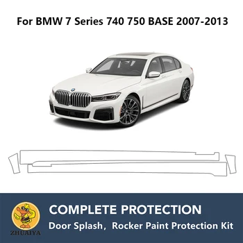 PreCut billenőlap Festékvédelem Átlátszó melltartóvédő készlet TPU PPF BMW 7-es sorozathoz 740 750 BASE 2007-2013