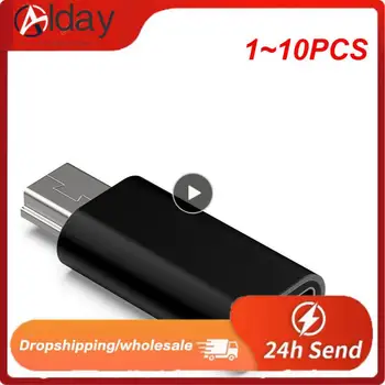 1 ~ 10PCS Mini USB - C típusú adapter 5 tűs férfi Mini USB - USB C típusú USB adatátviteli csatlakozó MP3 kamera PC-hez