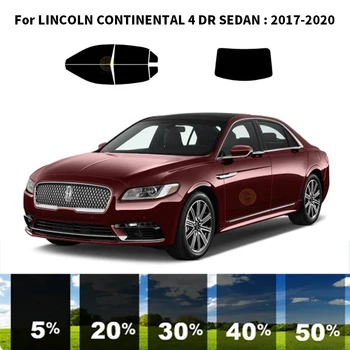 Előre vágott nanokerámia autó UV ablakfesték készlet autóipari ablakfólia a LINCOLN CONTINENTAL 4 DR SEDAN 2017-2020 számára