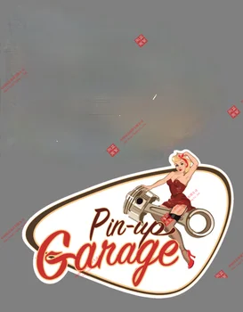 Hot Pin Up garázs Old School Anime Autó matrica Matrica Dekor Motorkerékpár Off-road Laptop Trunk Gitár PVC vinil matricák