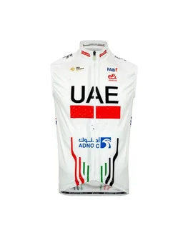 Szélálló 2024 Egyesült Arab Emírségek csapat ujjatlan kerékpáros mellény Gilet Mtb ruházat kerékpár Maillot Ciclismo