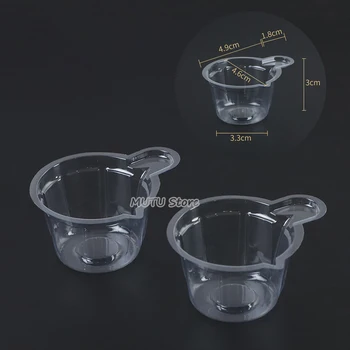 40ML 10-150Pcs műanyag eldobható poharak Szerszámadagoló Szilikongyanta forma DIY kristály epoxigyanta készítő szerszámokhoz Tartozékok