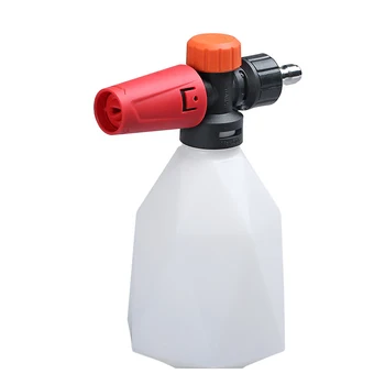  magasnyomású mosópisztoly hóhab adagoló palack, 1/4 hüvelykes gyorscsatlakozóval, 500 ml-es műanyag magasnyomású mosó állítható