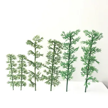 Épület modell anyaga DIY kézzel készített homokasztal Készítés modell Bambusz Kert Táj Műanyag bambusz