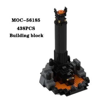 Építőelem MOC-56185 kettős torony összekötő építőelem modell 438PCS felnőtt és gyermek puzzle oktató játék születésnapi ajándék