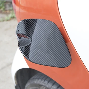 Üzemanyagtartály sapka fedél Dekorációs patch autó matricák ABS szénszálas stílus Smart 453 Fortwo külső kiegészítőkhöz
