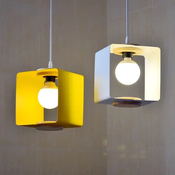 Modern függőlámpák Új Nordic függő lámpák felfüggesztés éjjeli nappali hálószoba bár étkező Macaron dekoráció világítótestek