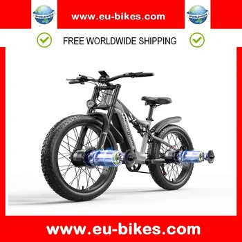 Shengmilo S600 felnőtt 2000 W-os elektromos kerékpár két motorral, 48V17.5AH840WH akkumulátor, 26 hüvelyk széles gumiabroncs férfi E-Mountain ebike