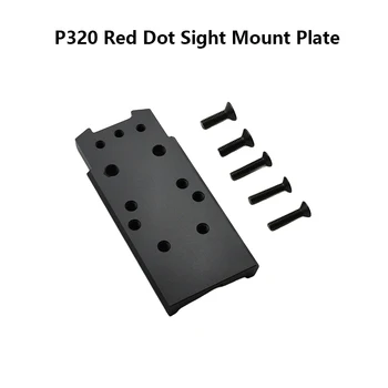  taktikai CNC fém P320 hátsó irányzékra szerelhető lemez alapja SIG RMR SRO univerzális Red Dot látványpisztoly tartozékokhoz
