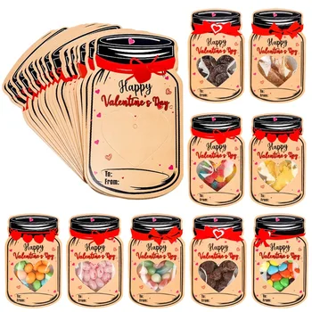 50db Valentin-napi ajándékkártyák gyerekeknek Valentin osztálytermi csere szórakoztató csomag Valentin-napi üdvözlőlap készlet tartós