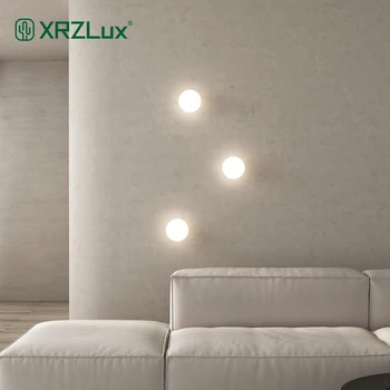 XRZLux Nordic Bubble Ball Wall lámpa hálószoba Nappali folyosó fali lámpa 15cm kerek üveg mennyezeti lámpa Otthoni dekoráció LED fali lámpa