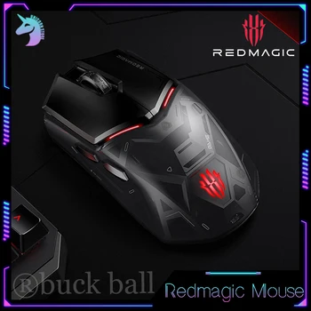 Redmagic Nubi egér vezeték nélküli múzsák játék egér 3mód könnyű, alacsony késleltetésű DIY billentyű rgb világítási effektus irodai mecha gamer egerek