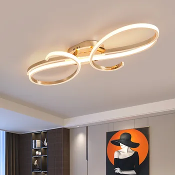 Modern LED mennyezeti lámpa nappalihoz Étkező hálószoba Hotel lobby mennyezeti csillár Beltéri lakberendezés világítótest