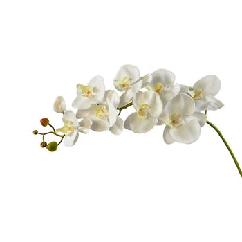Mesterséges Phalaenopsis virágág műanyag szimuláció Orchidea növény válogat Kreatív asztallap elrendezés Otthoni szoba dekorációk