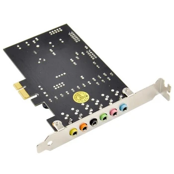 PCIe 7.1 csatornás hangkártya CM8828 + CM9882A SPDIF tartóval PCIe 7.1CH analóg digitális 3D sztereó bővítőkártya