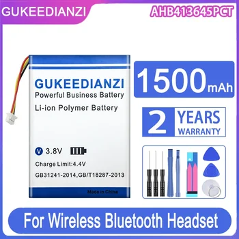 GUKEEDIANZI csereakkumulátor AHB413645PCT 1500mAh vezeték nélküli Bluetooth headsethez Sennheiser PXC 550 Bateria készülékhez