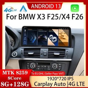 Android13 Carplay képernyő BMW X3 F25 X4 F26 gyári ár ID8 12.5