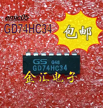 10db Eredeti készlet GD74HC34 DIP14