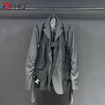 PFHQ Blazers férfi jóképű darkwear design redő Kiváló minőségű divatos elegáns streetwear avantgárd öltönykabátok ősz 21F1302
