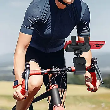  Kerékpár telefontartó 360 fokban állítható stabil rögzítés rázkódás elleni kültéri hegyi kerékpár mobiltelefon tartó állvány kerékpáros equi