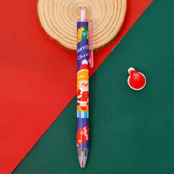 Karácsonyi zselés tollak írótollak Élénk karácsonyi golyóstollak gyönyörű mintákkal Ultrafinom hegyű géltollak íráshoz