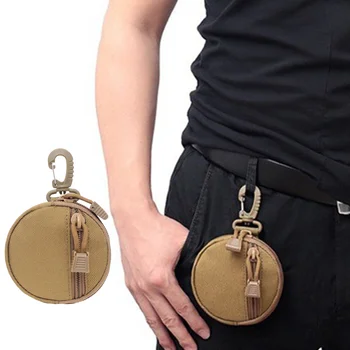 1 PC pénztárca zseb kiegészítő táska Hordozható mini pénzérme tasak Kulcstartó deréktáska vadászathoz Kemping