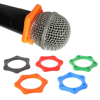5Építőelemek mikrofon gördülő védőgyűrű Leejtésgátló mikrofonhüvelyek Rázkódásálló vezeték nélküli kézi mikrofongyűrű Dropship